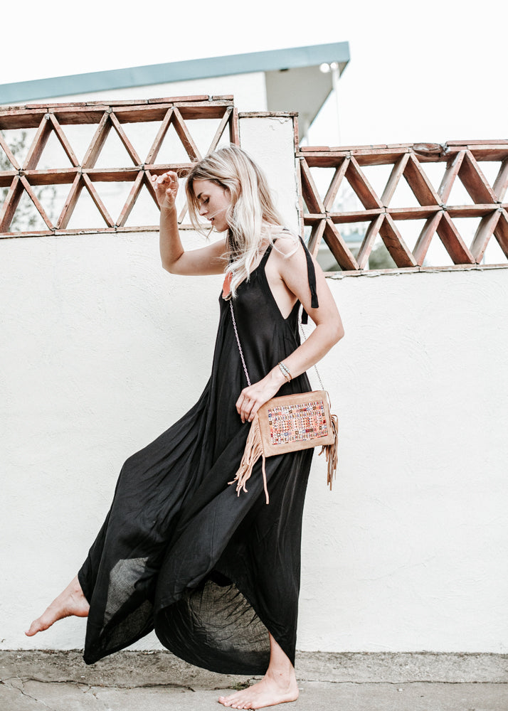 boho jumpsuit dress Beige boho jumpsuit Medium