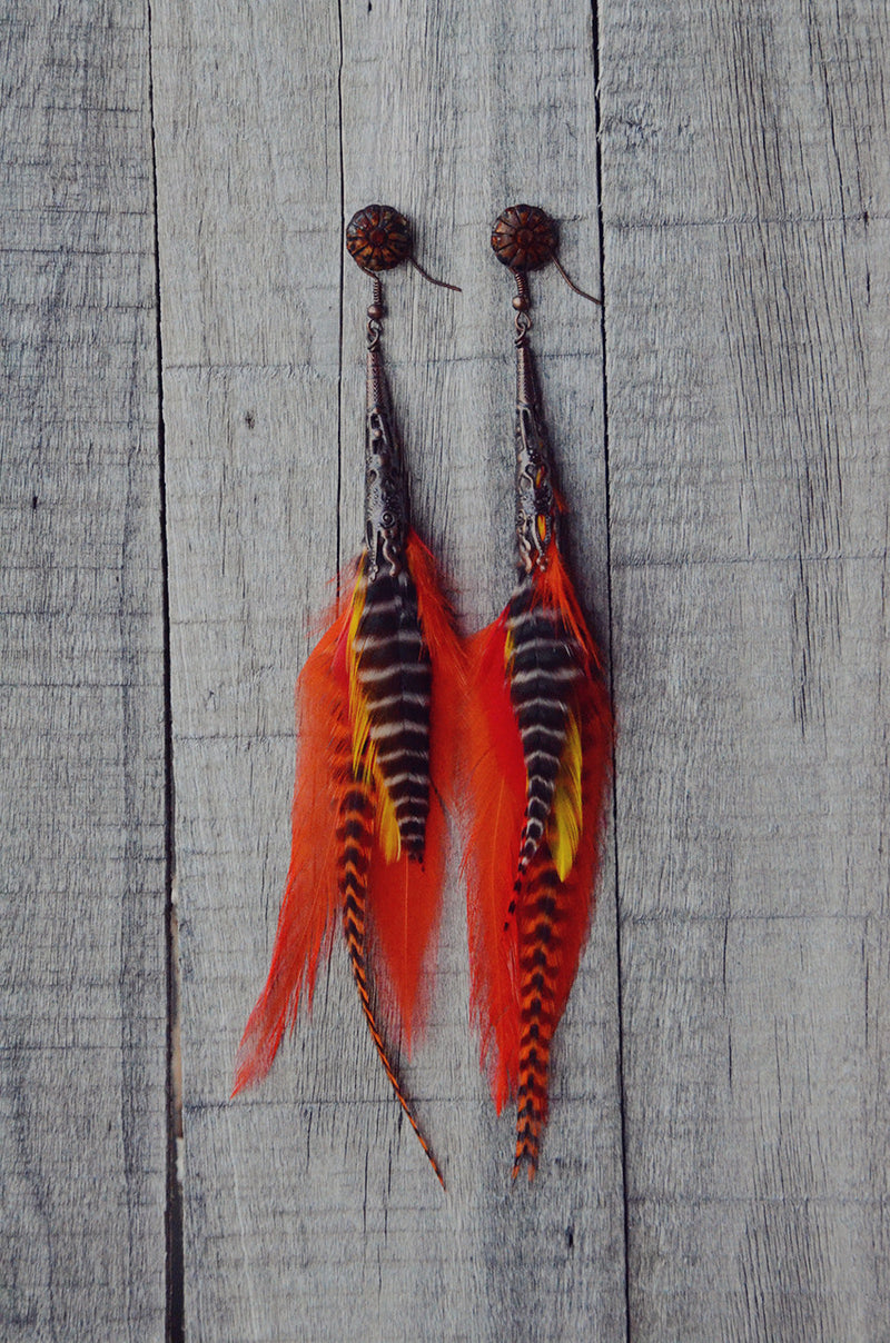 Starfire Feather Earrings