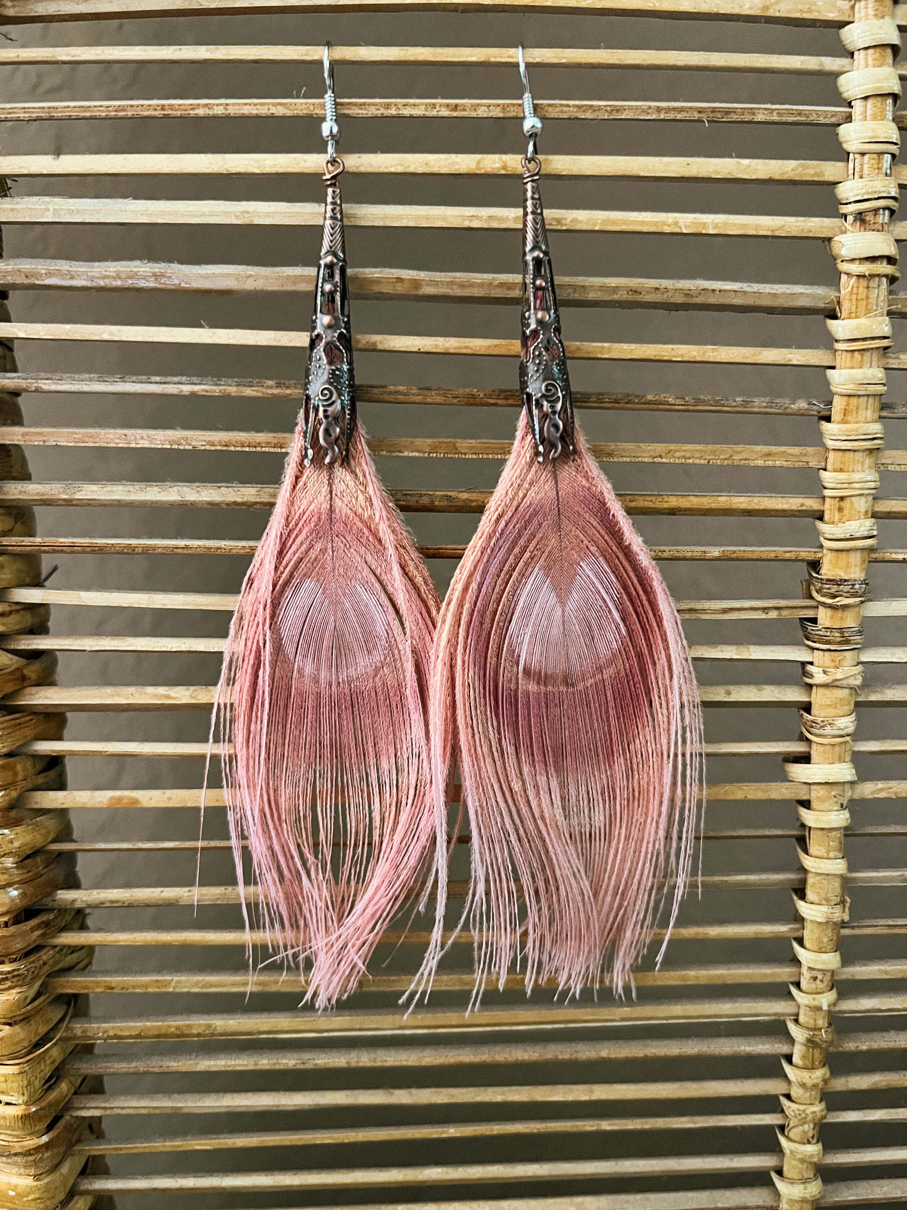 Peacock Feather Earrings