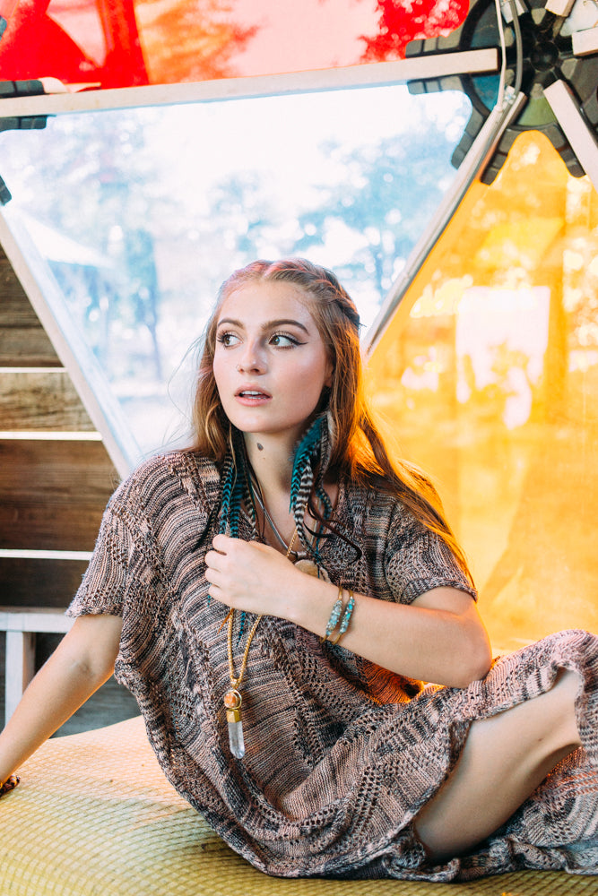 Teal He Comes Feather Earrings