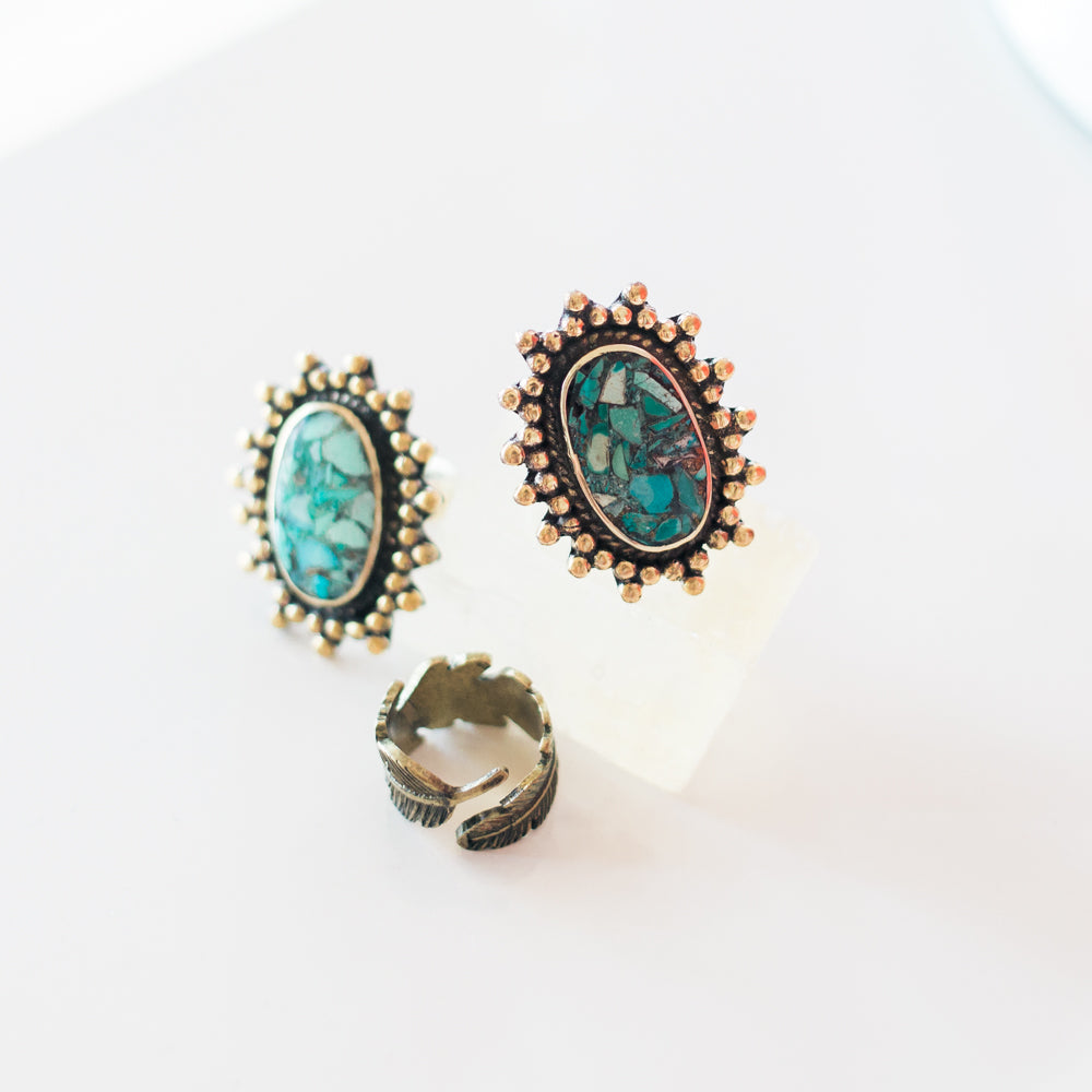 Suns of Paradise Turquoise Ring
