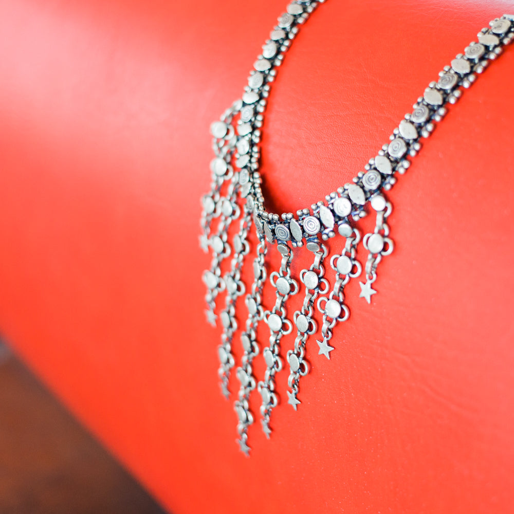 Stars At Night Metal Necklace