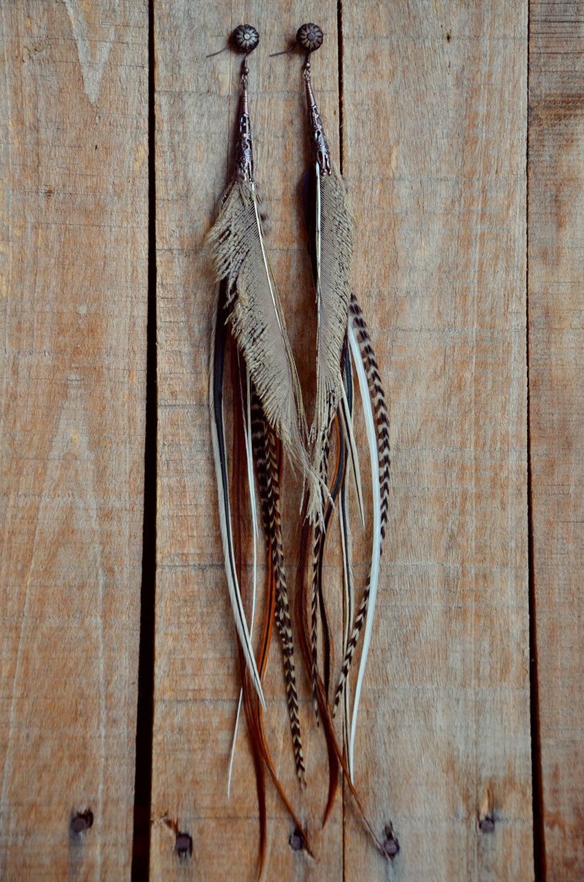 feather earrings