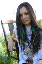 Across The Universe Feather Earrings