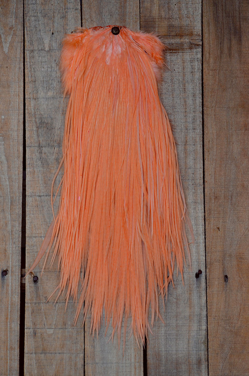 peach feather saddle