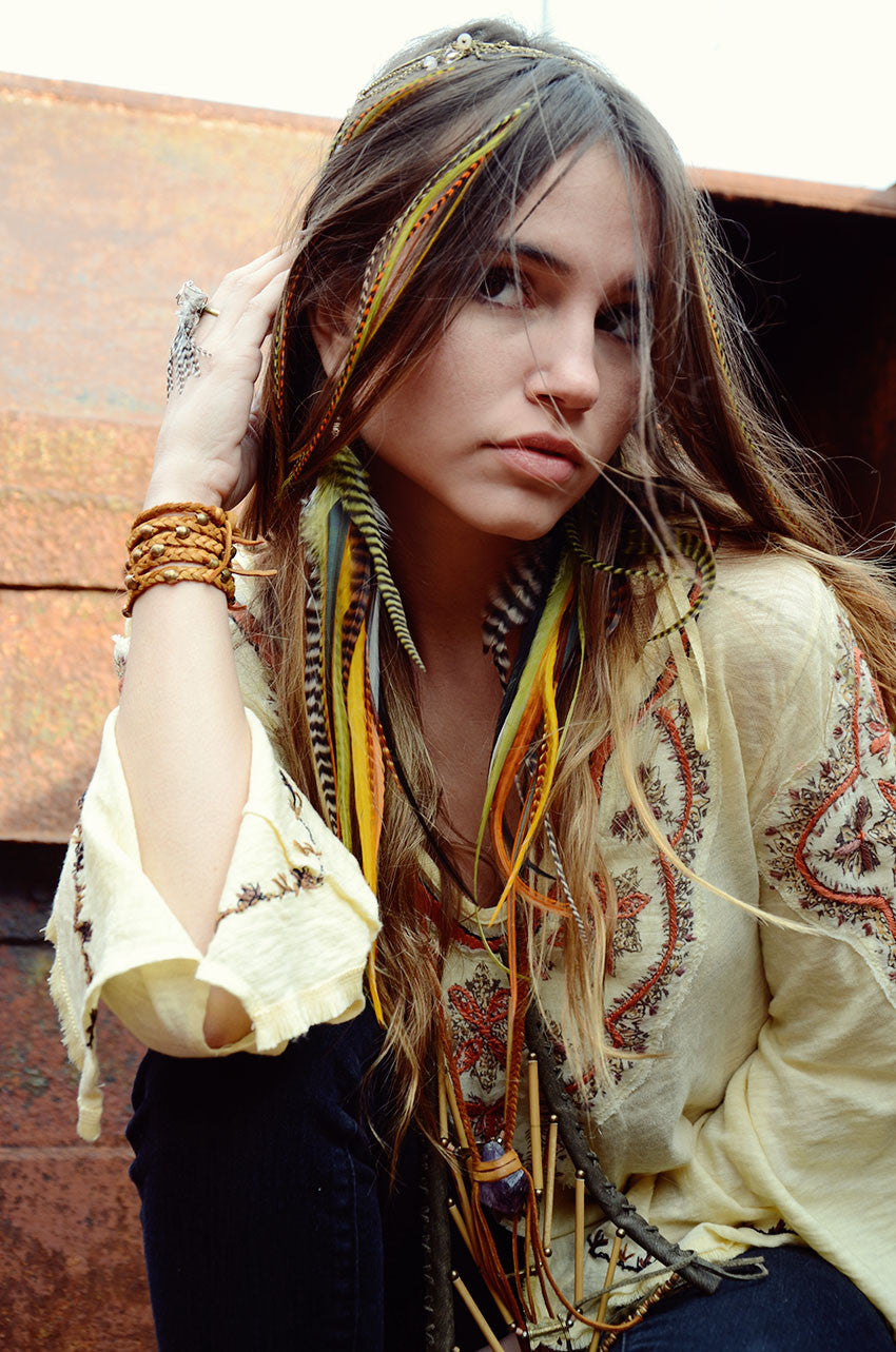 Of Olive my Feather Earrings