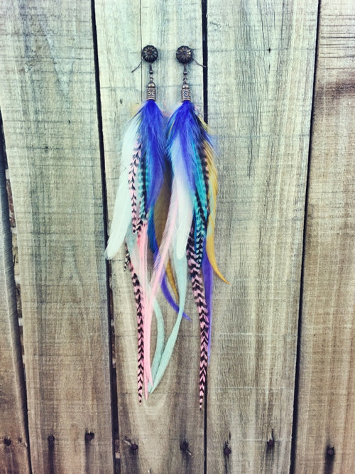 Chip Feather Earrings