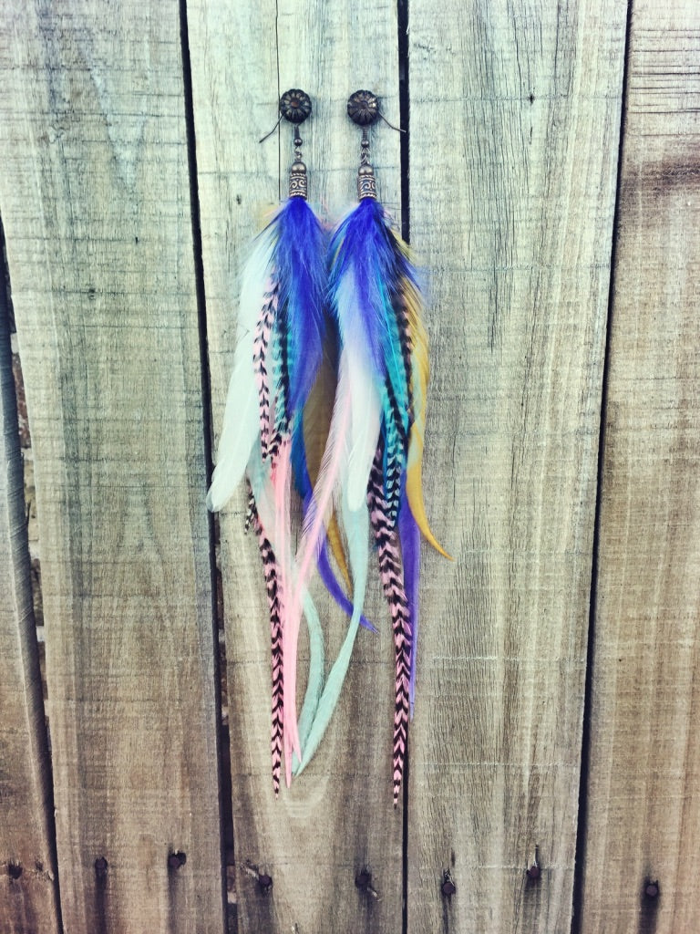 Chip Feather Earrings