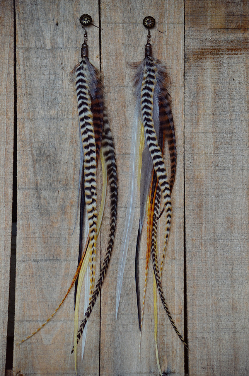 Put the Lime in the Coconut Feather Earrings