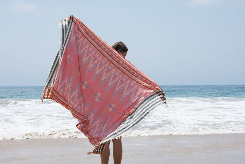 Ikat Beach Blanket Towel