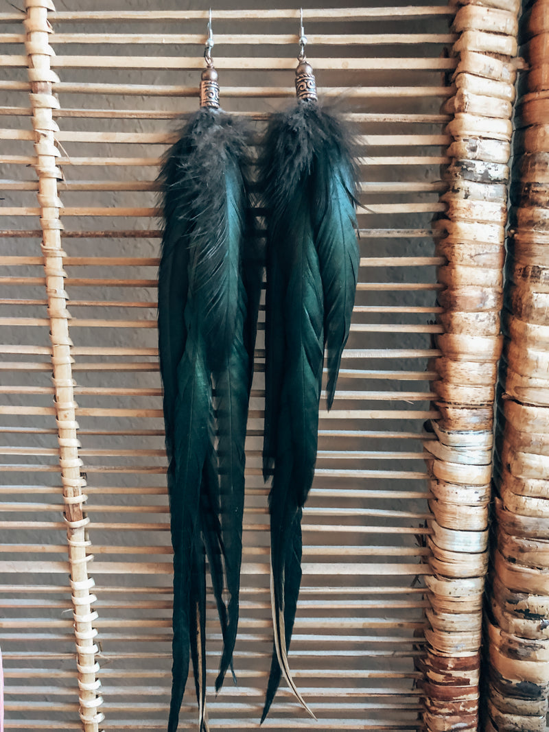 Luminous Feather Earrings