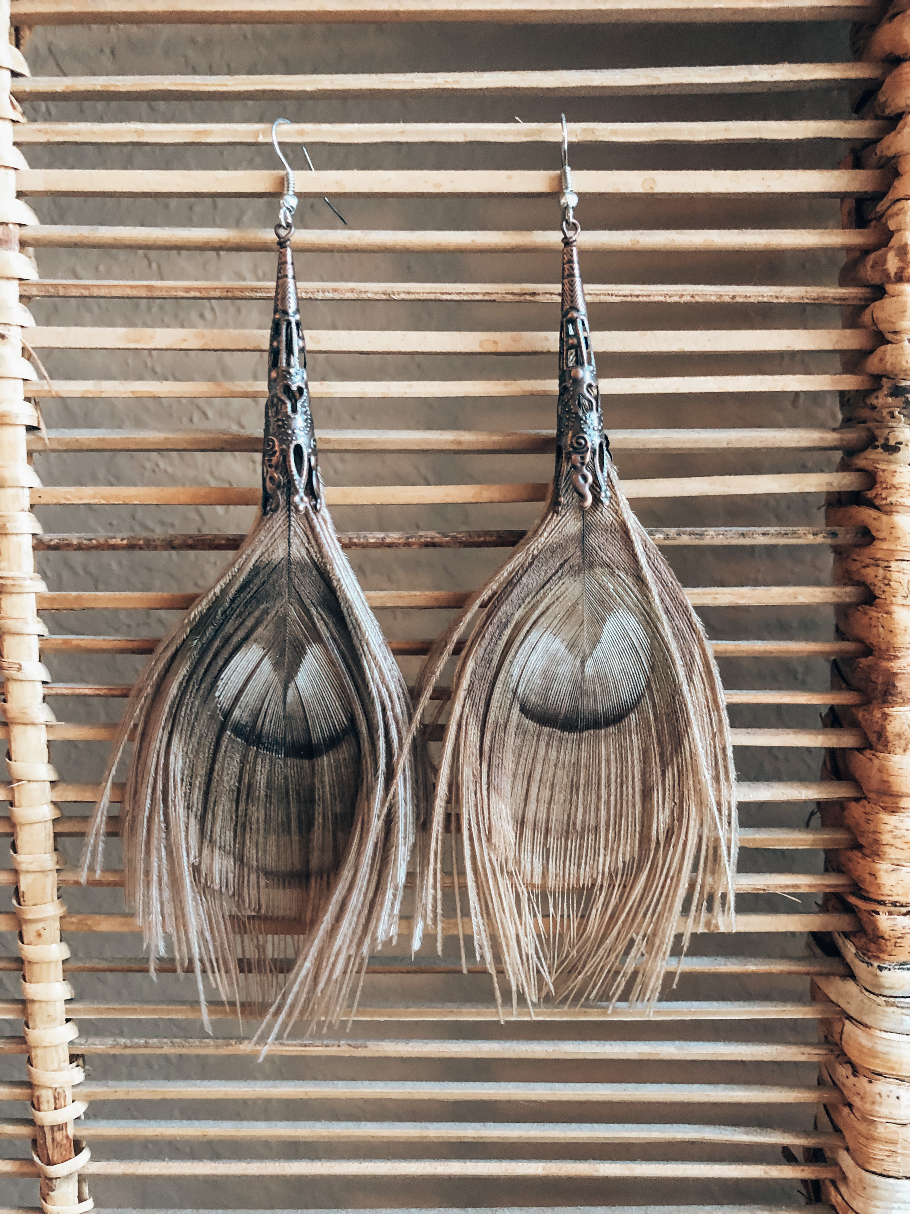 Peacock Feather Earrings