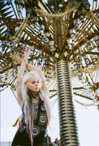 coachella feather earrings