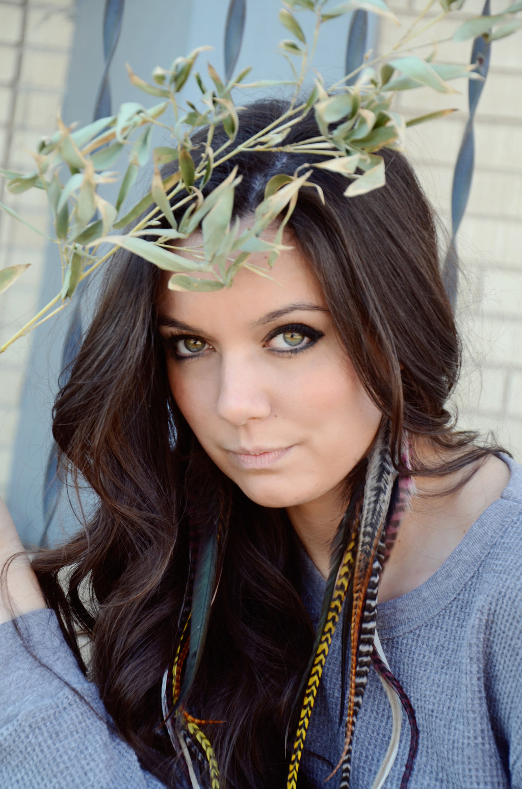 Mother Earth Feather Earrings