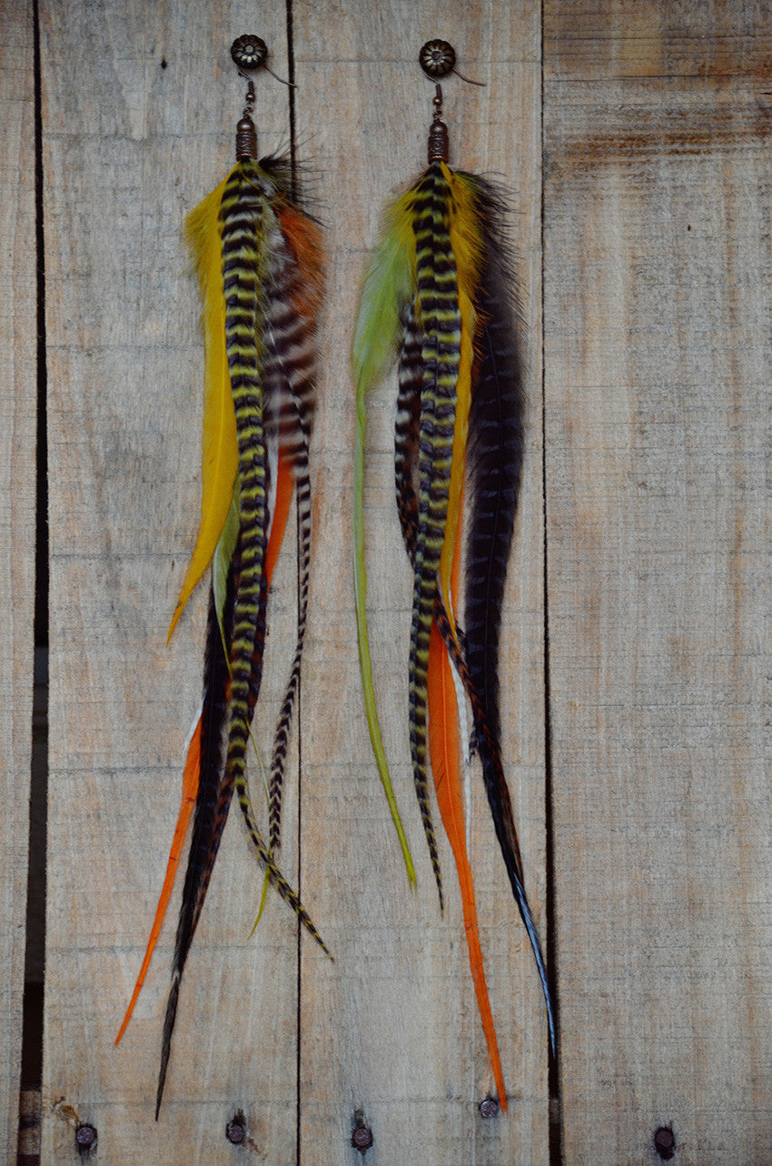 Of Olive my Feather Earrings