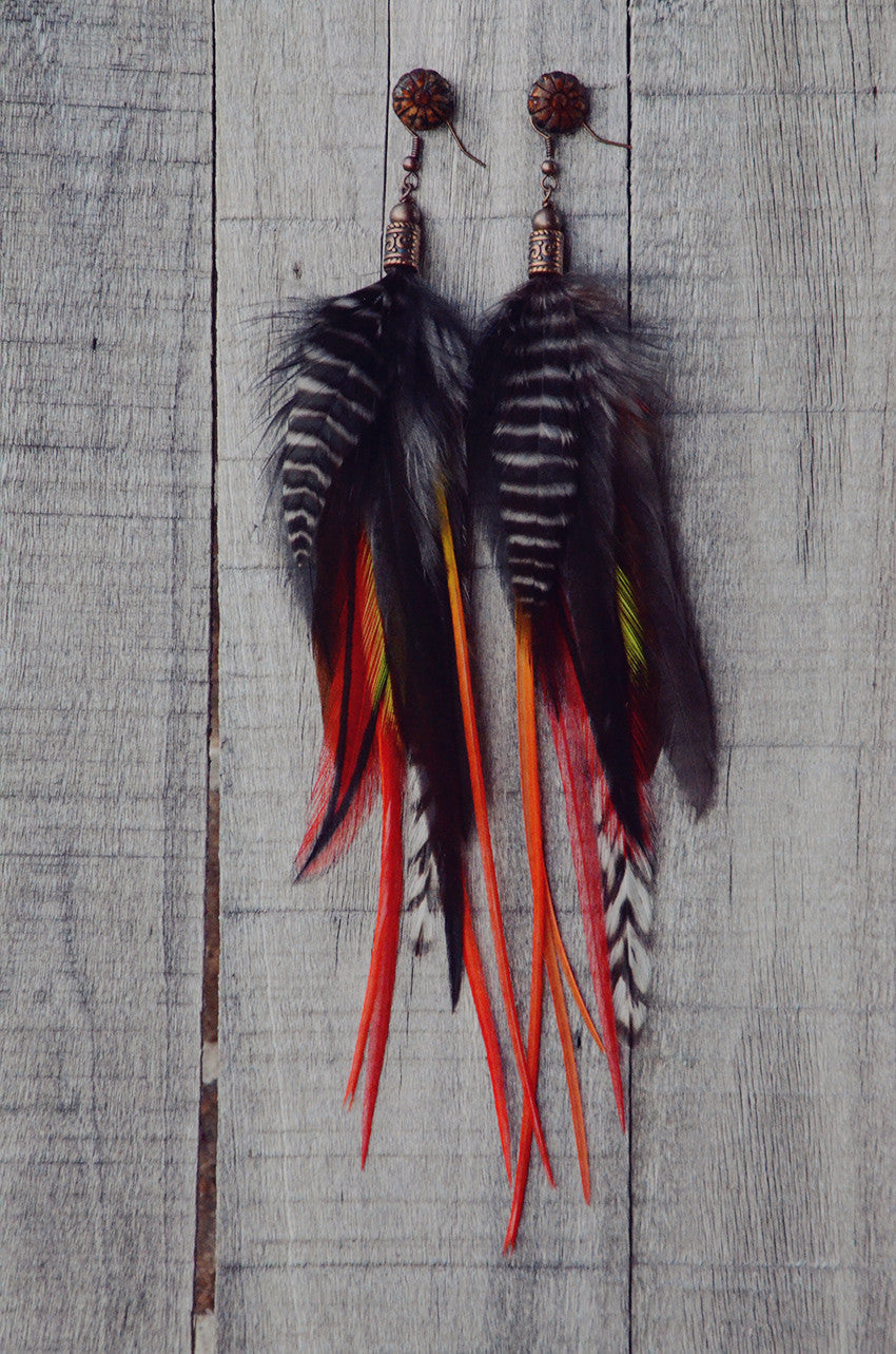 Starfire Feather Earrings