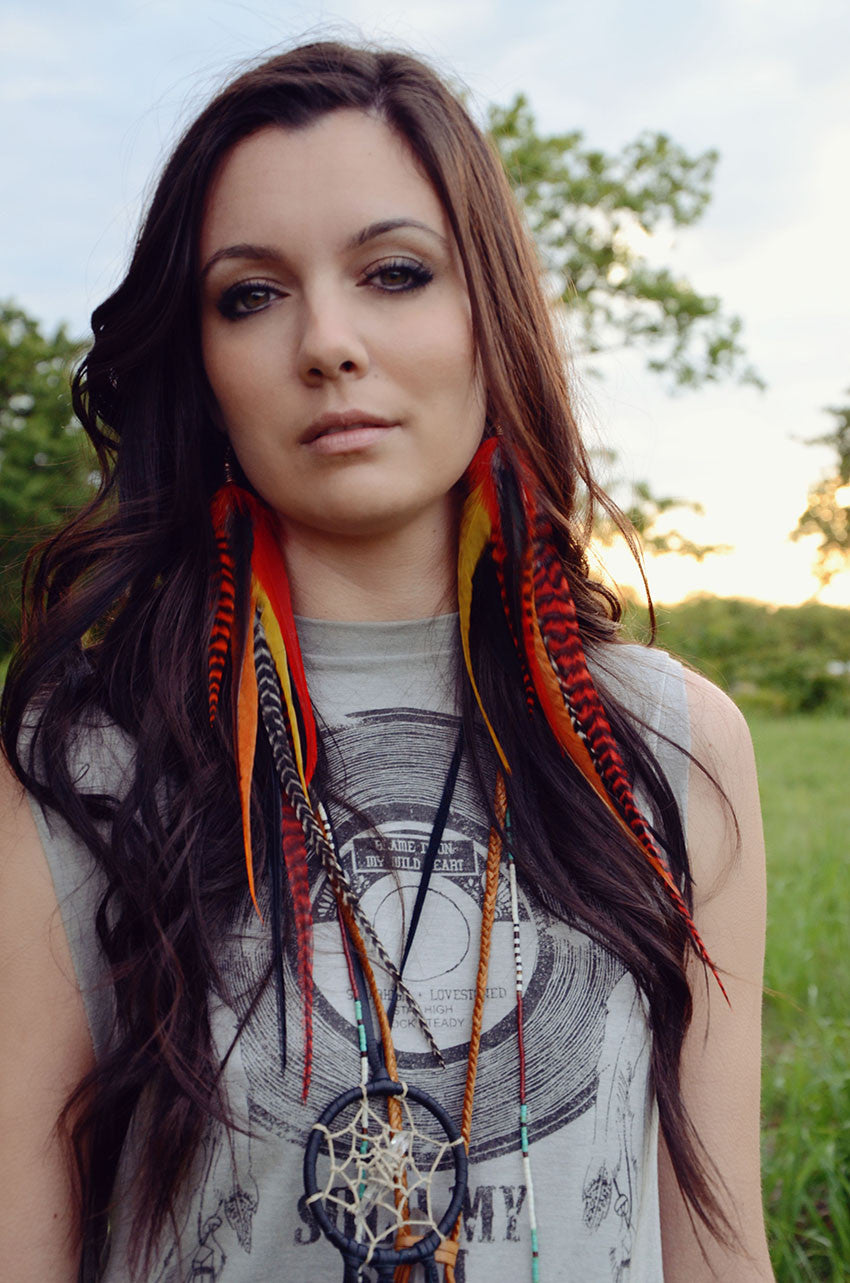 Starfire Feather Earrings