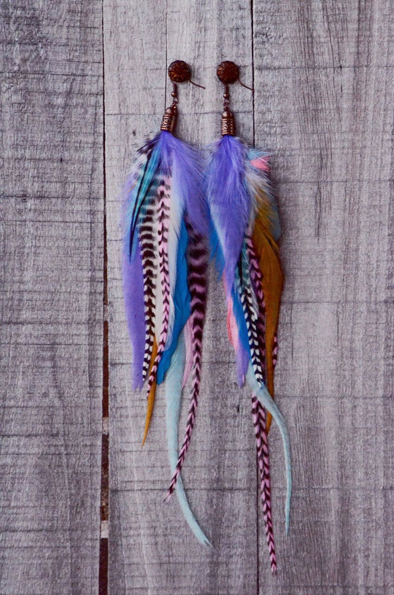 Tale as Old as Time Feather Earrings